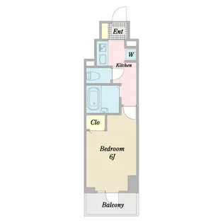 アルカディア西蒲田【6階】の間取り