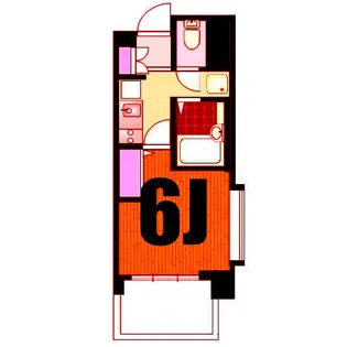 エクセリア横浜【9階】の間取り