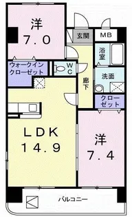 デイ ドリーム【8階】の間取り