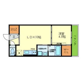 大阪府大阪市生野区巽北3【アパート】の間取り
