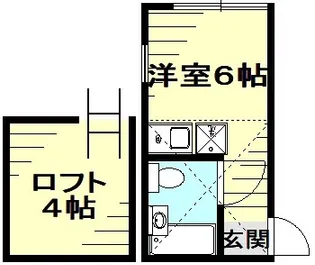 1Rの間取り画像