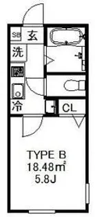 Belle Noire K(ベル・ノワール・ケー)【3階】の間取り