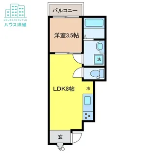 エアリア多良見中里【1階】の間取り