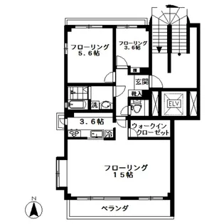 ノバリエ吉祥寺【2階】の間取り