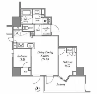 nido南千住【13階】の間取り