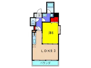 ア-デンタワ-立売堀【3階】の間取り
