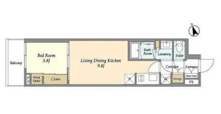 エル・セレーノ品川西大井【4階】の間取り