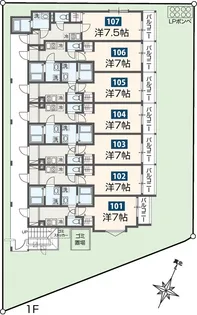 MELDIA長沼II【1階】の間取り