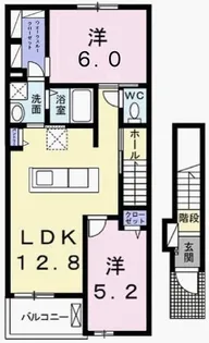 トレスオハス浜の宮【2階】の間取り