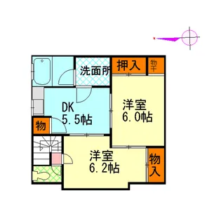 ドミール増泉【2階】の間取り
