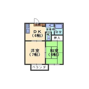 レイクフラッツ【2階】の間取り