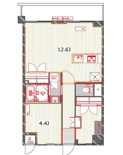 ザ・レジデンス横浜サウス【8階】の間取り
