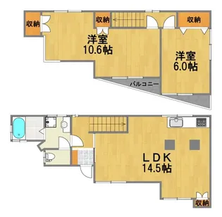 東京都福生市大字熊川【一戸建】の間取り