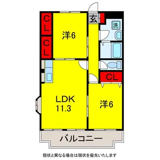 クレイドウル【2階】の間取り