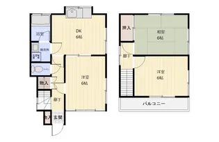 千葉県船橋市上山町2【一戸建】の間取り