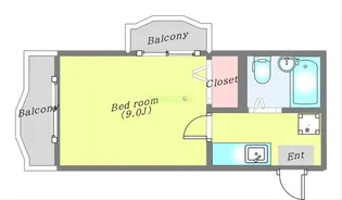 サンシティ荒町【4階】の間取り
