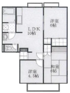 ひかりハイツ A【2階】の間取り