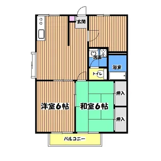 エステートピアラフォーレA【1階】の間取り