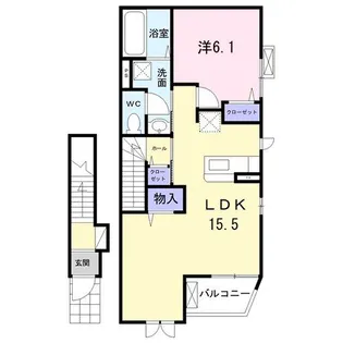 ヴィラ 本牧【2階】の間取り
