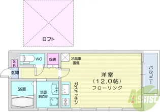 フランジュール【2階】の間取り