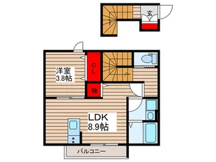 セレッソ一之江【2階】の間取り