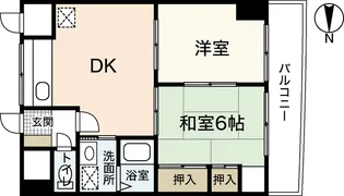 コンフォートNビル3【9階】の間取り