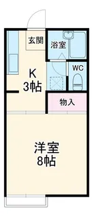 第二稲荷山ハイツB【1階】の間取り