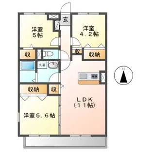 アグロス【2階】の間取り