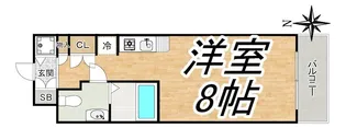 エスリード御堂筋梅田【15階】の間取り