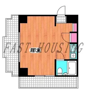 東京都新宿区北新宿4【マンション】の間取り