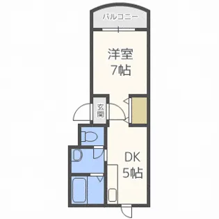 QBIG白石【1階】の間取り