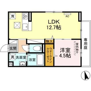 福岡県福岡市南区和田1【アパート】の間取り