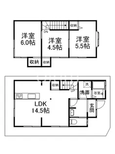 京都府宇治市宇治蔭山【一戸建】の間取り