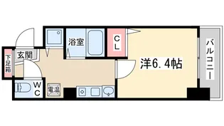 プレサンス梅田フロンティア【2階】の間取り