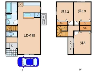 兵庫県尼崎市塚口本町3【一戸建】の間取り