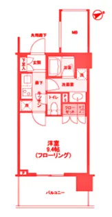 ブランズタワー大船【6階】の間取り