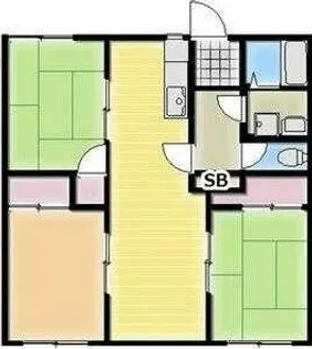 タウニー四和【1階】の間取り