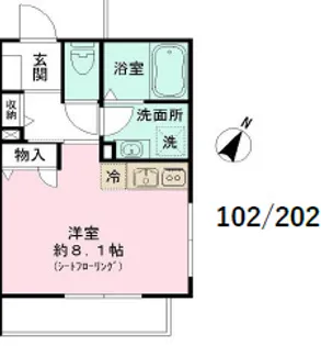 コート西山【2階】の間取り