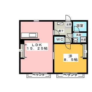 サニーヒル玉城 B【1階】の間取り