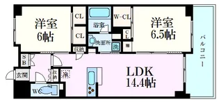 フラッツ庚午【4階】の間取り