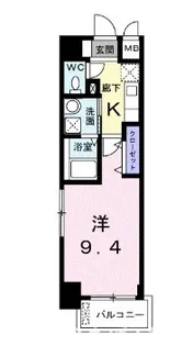 メゾン ド プラシード【8階】の間取り