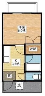 シャトーエクレール【2階】の間取り