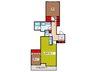 大宮スカイ&スクエアザタワー【11階】の間取り