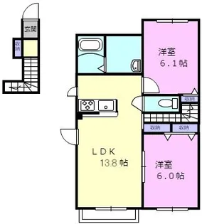 ゆめみーる壱番館【2階】の間取り