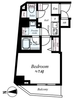 セジョリ新江古田【1階】の間取り