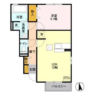 フォレストガーデン B【1階】の間取り