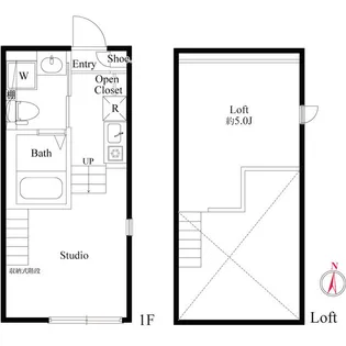ハーモニーテラス梅田【1階】の間取り