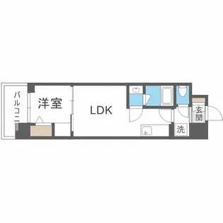 アーバネックス難波WEST【3階】の間取り