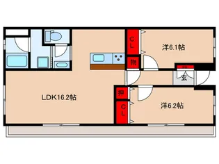 アサヒコ-ポ【1階】の間取り