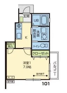 LILIAN【1階】の間取り